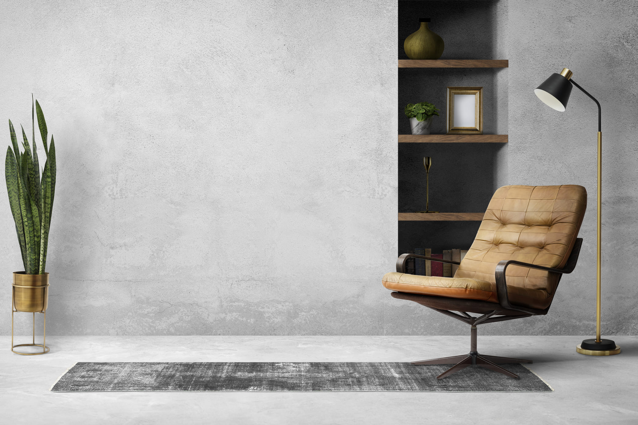 Interior design process moodboard